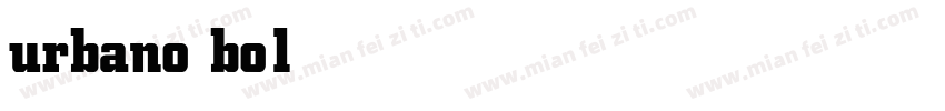 urbano bold字体转换